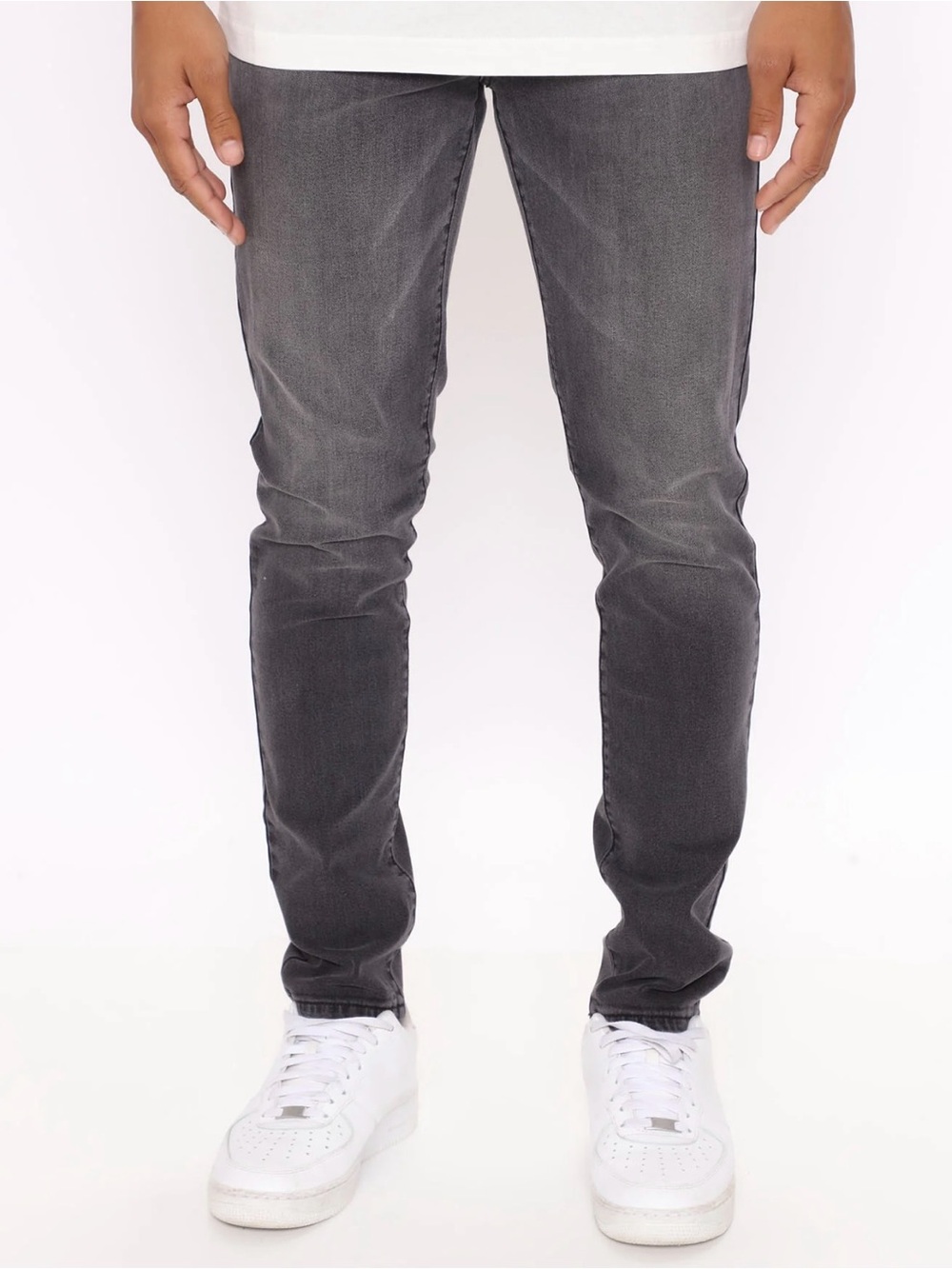 NOVAMEN Black Wash Slim Fit Jeans Size 32